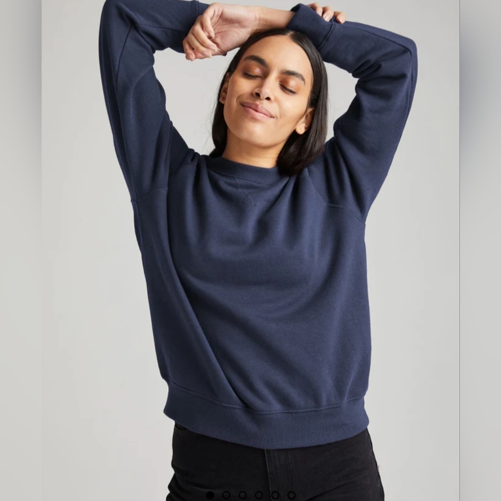 RicherPoorer Blue Crewneck Fleece